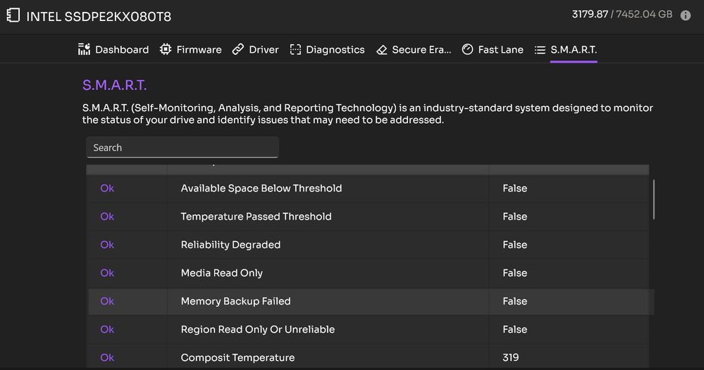 Solidigm Diagnostic SMART Status.jpg
