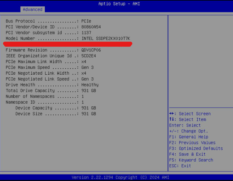 SSD details