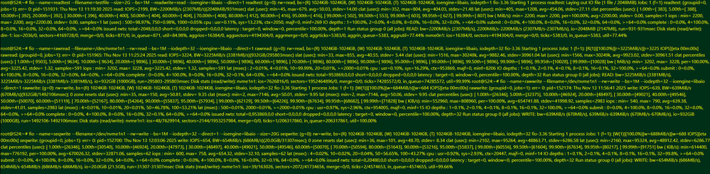 Benchmark from Linux